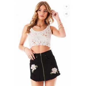 LF Carmar Embroidered Skirt